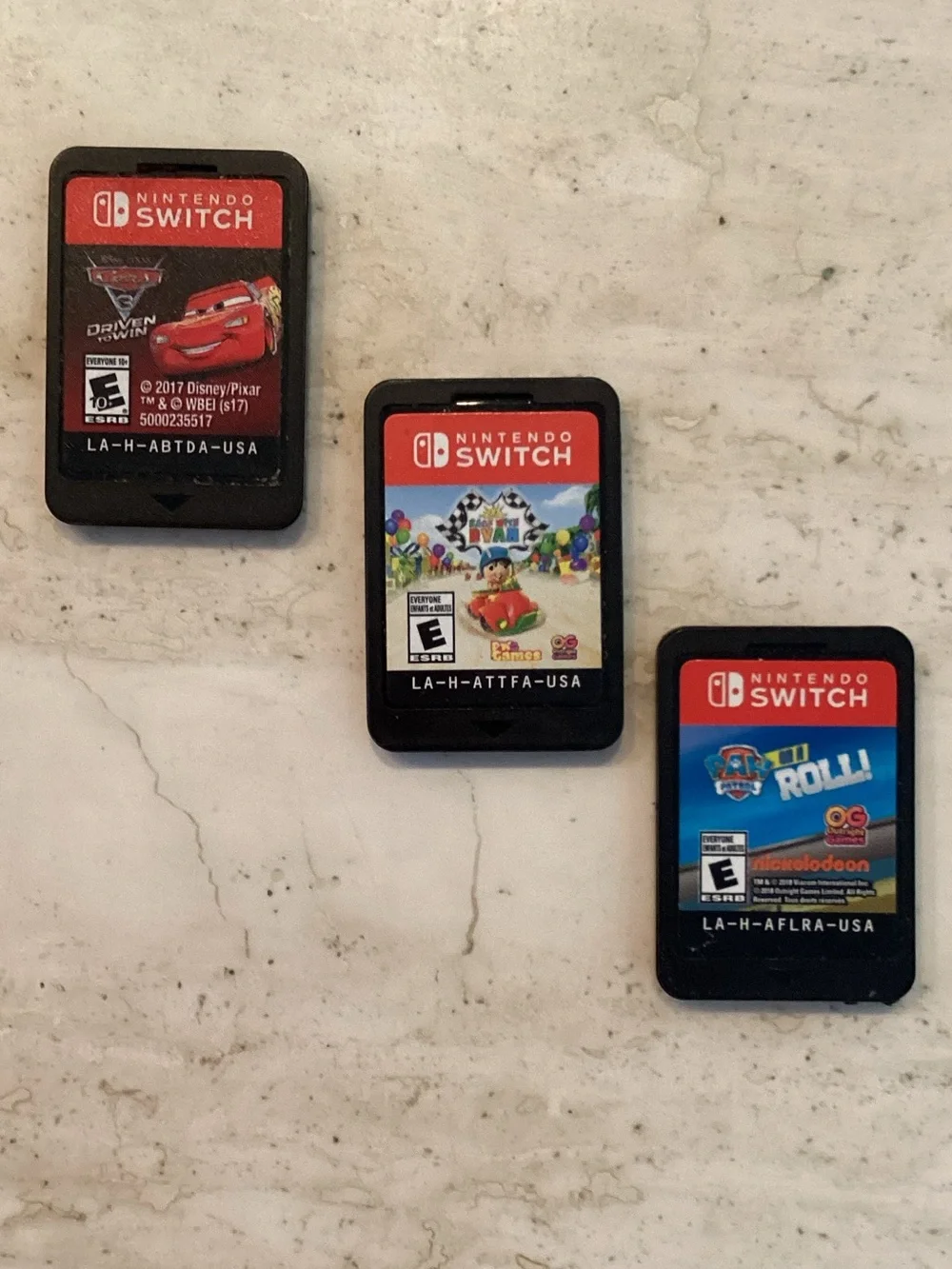 Paw Patrol On A Roll Nintendo Switch Game & Disney Cars & Race With Ryan Lot